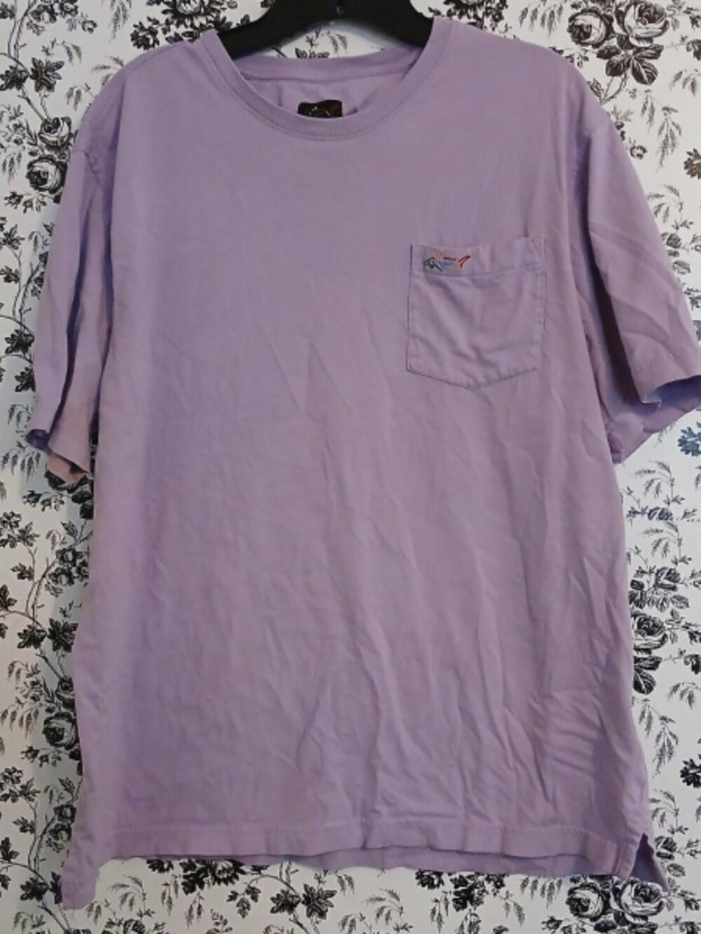 Greg Norman light purple loose short sleeved T-shirt